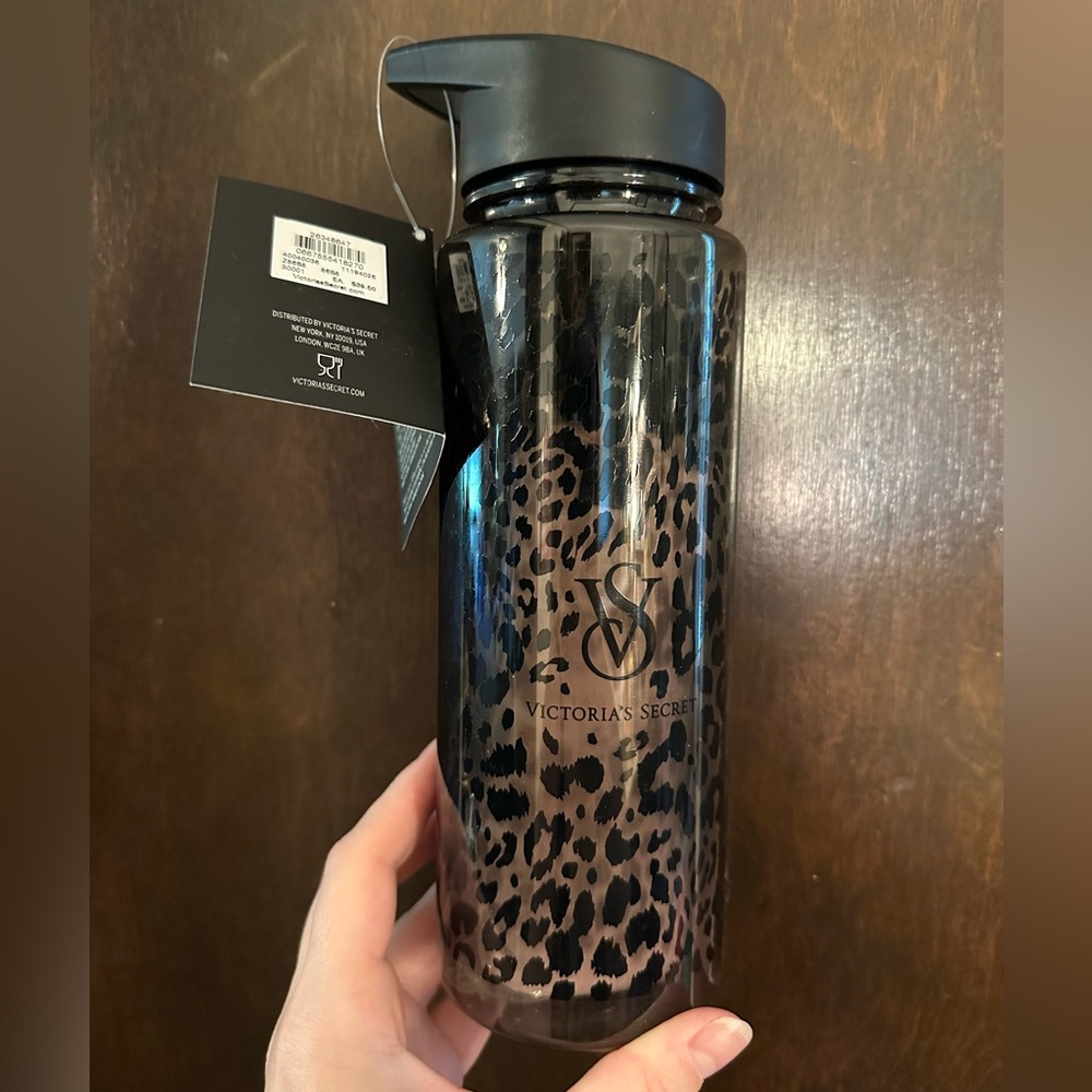 Victoria’s Secret water bottle with sweat towel and hair ties NWT